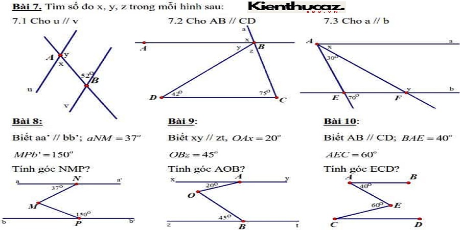 Bài Tập Toán Lớp 7 Hình Học